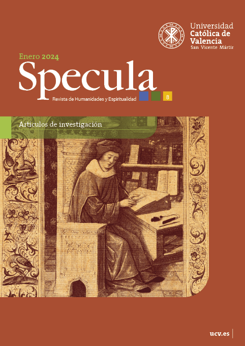 								View Vol. 8 No. 1 (2024): Specula. Revista de Humanidades y Espiritualidad
							